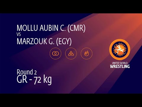 Round 2 GR - 72 kg: C. MOLLU AUBIN (CMR) v. G. MARZOUK (EGY)