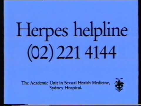 Sydney Hospital Sexual Health Unit (Herpes Helpine) - 1993 Australian TV Commercial