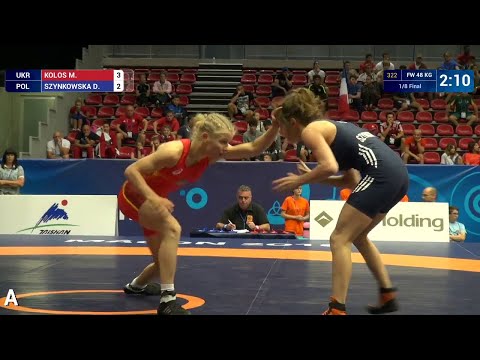 1/8 FW - 48 kg: M. KOLOS (UKR) df. D. SZYNKOWSKA (POL), 7-6