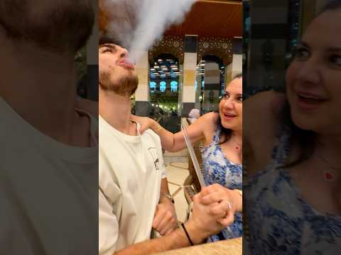 Keemokazi hits his moms hookah for the first time 😂