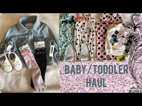🦄🌸Spring Baby Girl and Toddler Haul-Old Navy-Macys-TJ Maxx🌈🌼