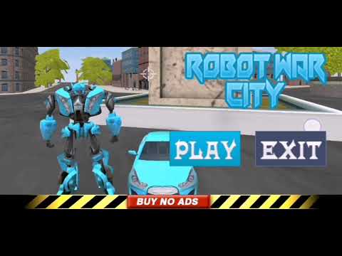 Robot War City - Transform Game - (Blue) Robot car Gameplay #android | #transformers