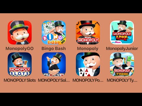 Monopoly Go,Monopoly Bingo Bash HD,Monopoly Junior,Monopoly Slots,Monopoly Solitaire,Monopoly Poker - YouTube