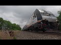 4K NJ Transit 4532 ALP45 DP Storming Westbound Through Whitehouse Station NJ