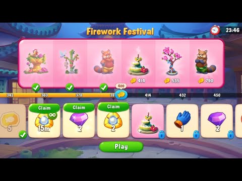 @Fishdom Merge Levels Fireworks Festival 🐡 Level 400