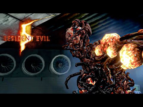 Resident Evil 5 Gameplay: Uroboros Mkono Boss Fight