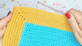 Camel 🐪 Stitch Crochet Blanket Border 🧶