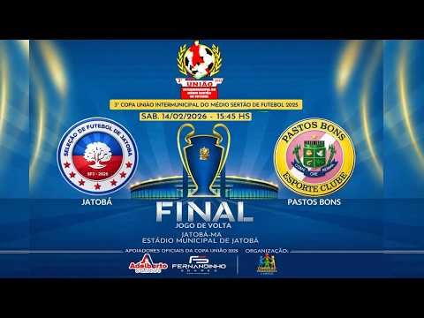 3° COPA UNIÃO DO MEDIO SERTÃO | SEL. JATOBÁ x SEL. PASTOS BONS | AO VIVO E COM IMAGENS