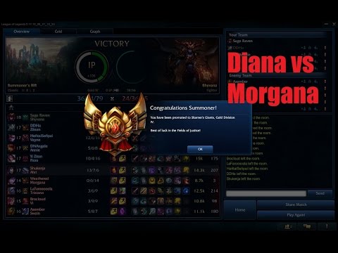 League of Legends Rise from Bronze, Diana vs Morgana