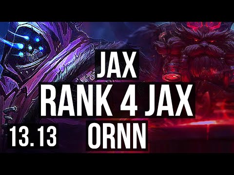 JAX vs ORNN (TOP) | Rank 4 Jax, Legendary, 11/2/2 | NA Challenger | 13.13