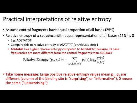 MCB 182 Lecture 7.5 - Relative entropy