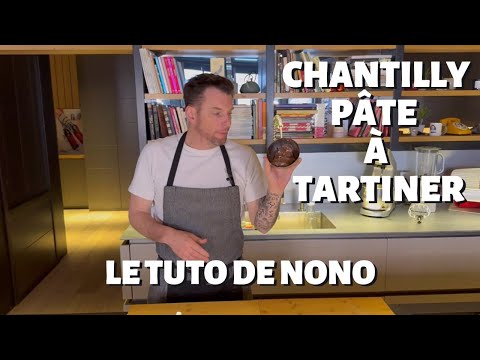 Express chocolate mousse with hazelnut spread