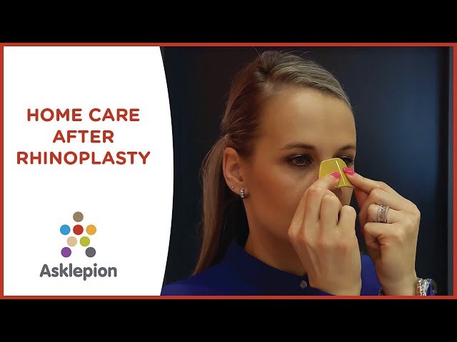 Home care after rhinoplasty