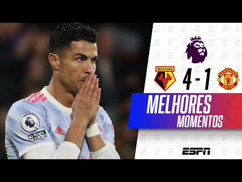EX-FLUMINENSE MARCA, E WATFORD APLICA GOLEADA NO MANCHESTER UNITED DE CR7 | Melhores Momentos