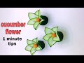 cucumber flower design by hand #flower