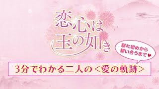 馴れ初めから本当の夫婦になるまで！「恋心は玉の如き」ダイジェスト「3分でわかる二人の＜愛の軌跡＞」を公開！