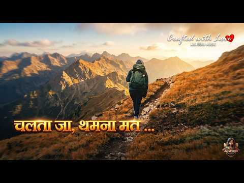 Chalta Ja, Thamna Mat – Motivational Hindi Song | AIStudio-Music video thumbnail