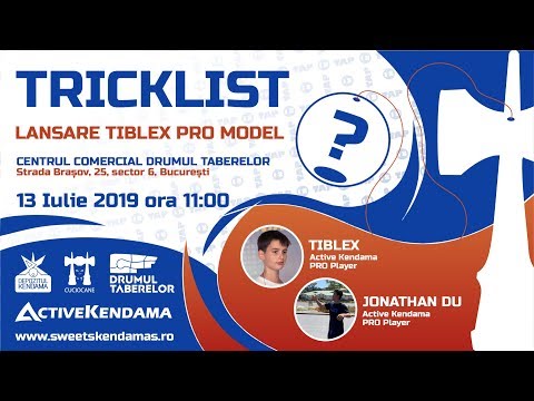 Tricklist Concurs Kendama "Lansare Tiblex Pro Model" 13.07.2019 Active Kendama & Depozitul Kendama