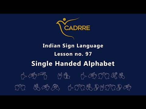 Learn How to Sign Single Handed Alphabet | 1 Handed Signing of English Alphabet