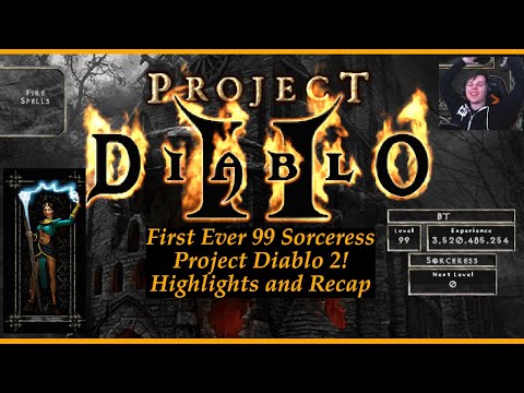 First Ever 99 Sorceress on PD2 Ladder (Project Diablo 2)