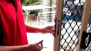 How to replace sliding screen door lock