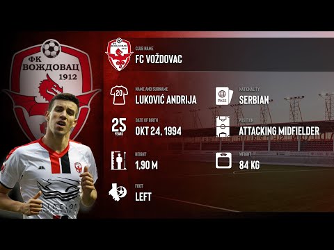 Andrija Lukovic Golovi FK Vozdovac