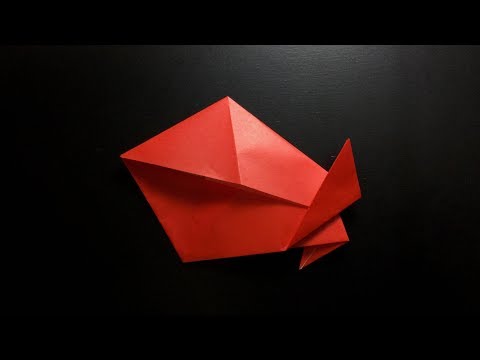 ASMR Silent Traditional Action Origami Talking Fish Tutorial