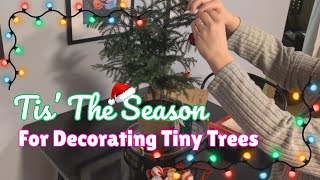 Christmas Table Top Decor | Decorating My Tiny Christmas Tree 🎄