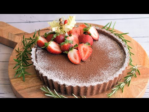 Only 3 Ingredients! No-Bake Chocolate Tart Recipe  | SweetsMin