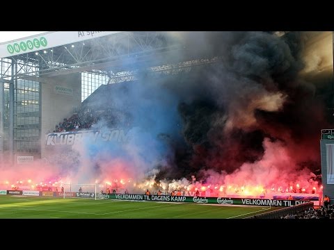 F.C. København 3:1 Brøndby IF 08.03.2015 Choreos, Pyro, Support