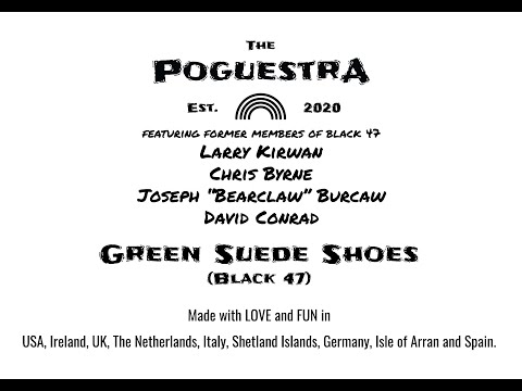 The PoguestrA & Friends - Green Suede Shoes (Black 47)