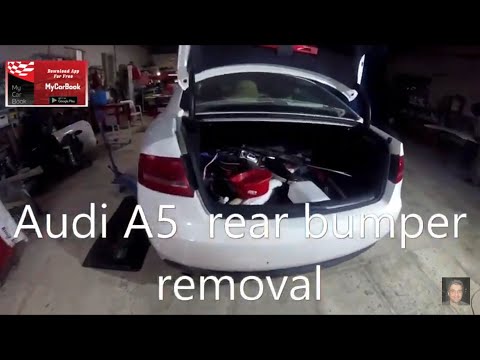 Audi A5 rear bumper removal