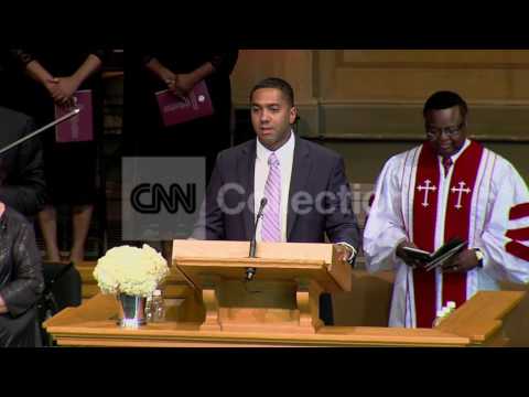MAYA ANGELOU MEMORIAL-GRANDSON OPENS FUNERAL