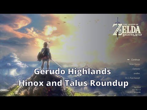 Gerudo Highlands Hinox and Talus - Zelda Breath of the Wild - 100% Walkthrough Playthrough Guide 188