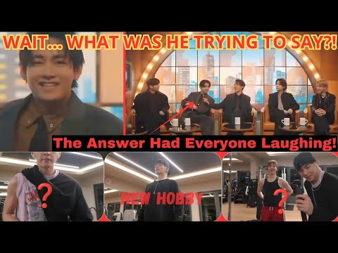 Taehyung Completely Froze Trying to Explain His New Hobby&mdash;The Members Couldn't Stop Laughing!