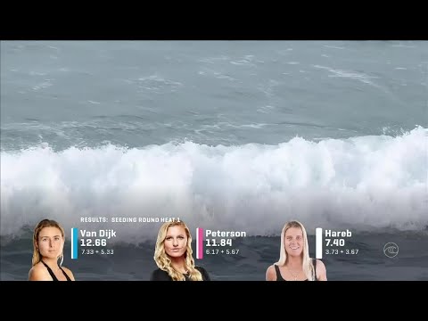 Peterson vs. Van Dijk vs. Hareb - Round One, Heat 1 - Rip Curl Pro Bells Beach W 2019
