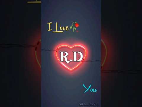 RD Letter Name Status ❤️ |New Trending Name Art Video❤️..#shorts#viral#viralshorts#name_status#short