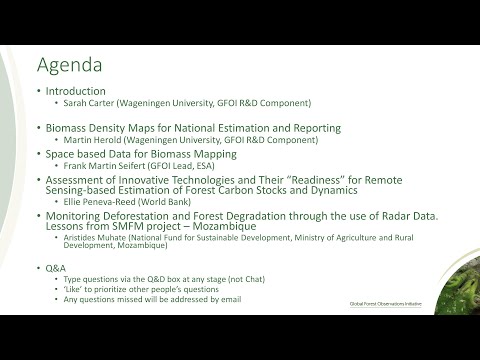 Imagen Webinar: Monitoreo de biomasa GFOI 