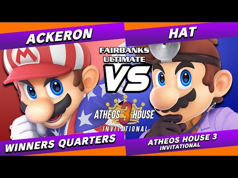 Atheo's House 3 Invitational: Ackeron (Mario) vs Hat (Dr. Mario)  - SSBU Winners Quarters