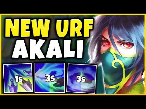 FIRST TIME REWORKED AKALI IN URF (NEW URF MODE) HIGH-ELO AKALI MAIN VS. URF - League of Legends