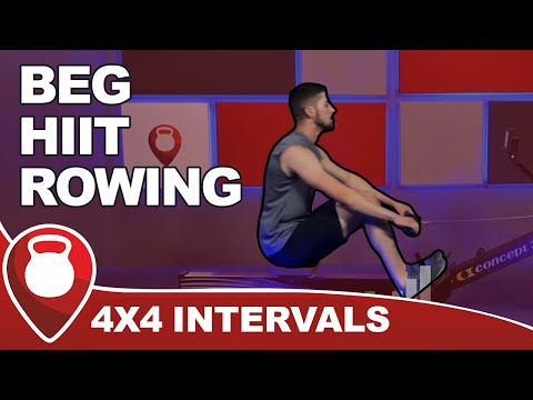 25 Min Beginner Rowing Workout | Low Impact HIIT Rowing Machine | Fitscope Studio