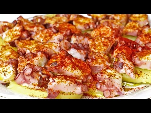 Pulpo a la gallega - Truco para asustar al pulpo