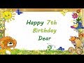 7th Birthday Wishes Happy 7th Birthday