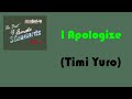 04. I Apologize - Timi Yuro - Videoke🎼🎤