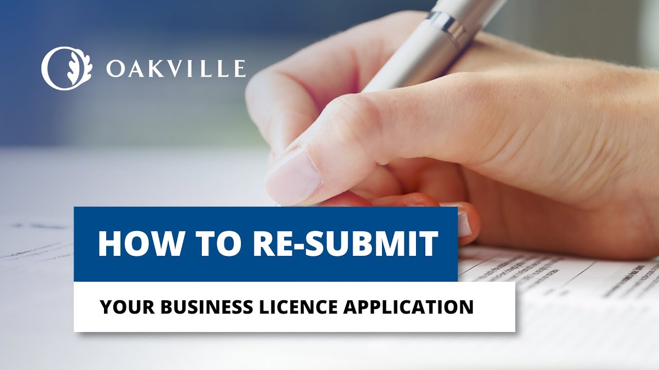 Resubmit a business licence application