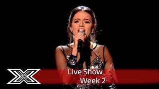 Emily Middlemas sparkles with Stop in The Name of Love | Live Shows Week 2 | The X Factor UK 2016