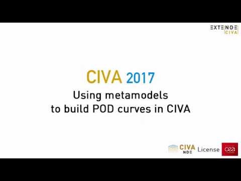 Using metamodels to build POD curves in CIVA