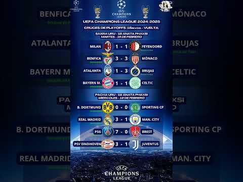 #Playoffs #16avos #Vuelta #UEFAChampionsLeague #Milan #Bayern #ManCity - #RealMadrid #Resultados