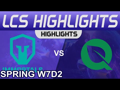 IMT vs FLY Highlights LCS Spring Season 2023 W7D2 Immortals vs FlyQuest by Onivia