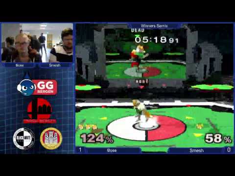 GG Bergen Melee XI - Winners Semis - Bose (Fox, Cpt Falcon) vs Smesh (Fox)